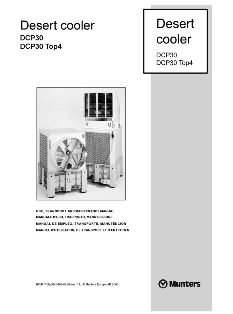 Munters Desert Cooler DCP30 Top4 User manual
