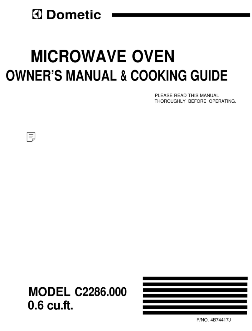 Dometic C2286.000 Owner's manual & cooking guide
