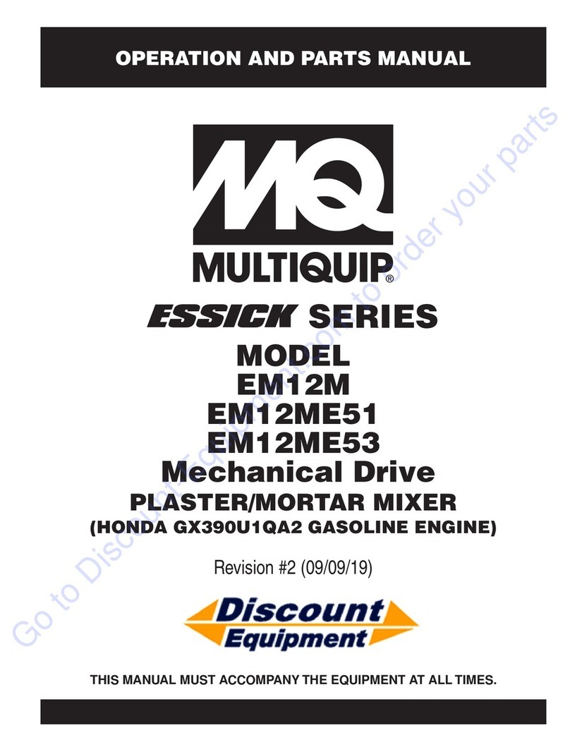 MULTIQUIP Essick Series Operation and parts manual