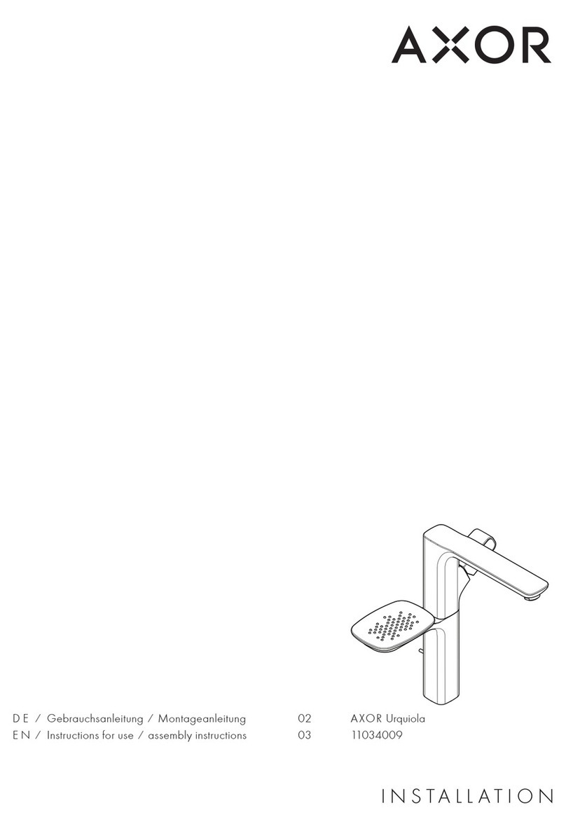 Hans Grohe AXOR Urquiola 11034009 Manual Hans Grohe AXOR Urquiola 11034009 Manual