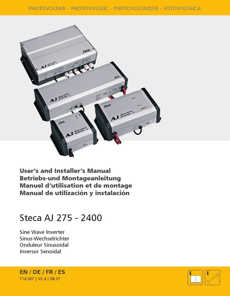 Steca AJ 275 Use and care manual