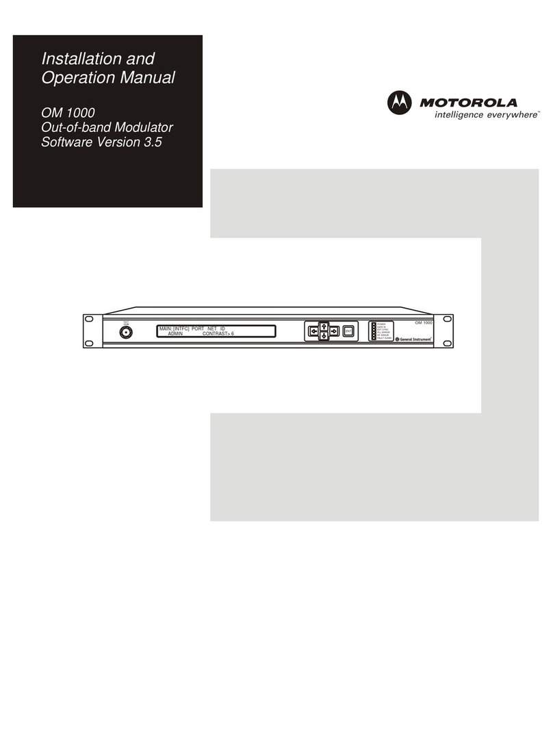 Motorola OM 1000 User manual