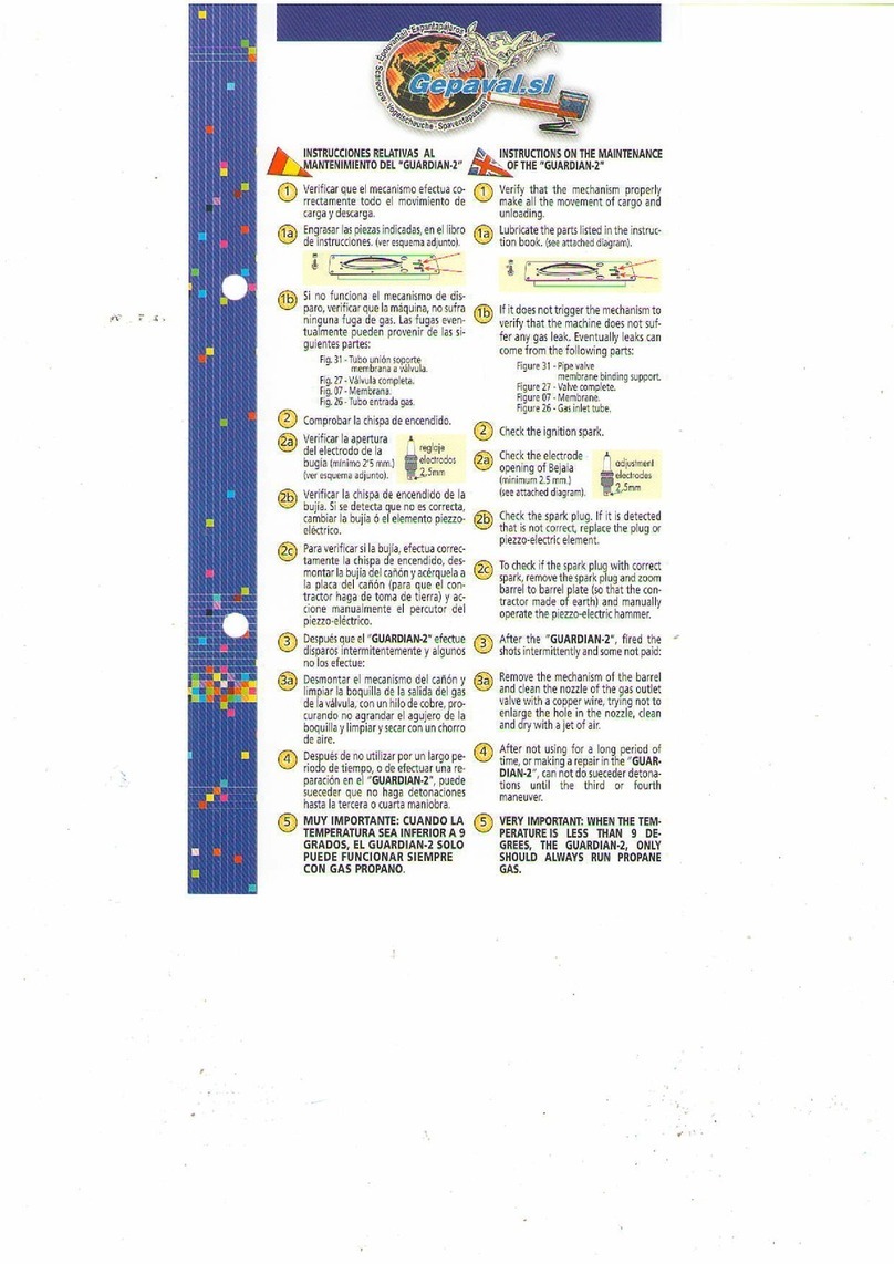 Gepaval GUARDIAN-2 Instructions on the maintenance Gepaval GUARDIAN-2 Instructions on the maintenance