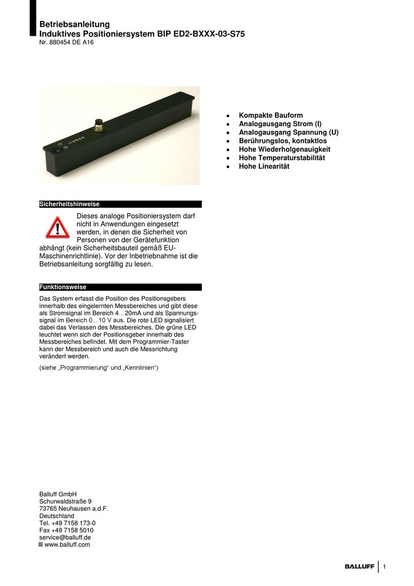 Balluff BIP ED2-B 03-S75 Series user manual