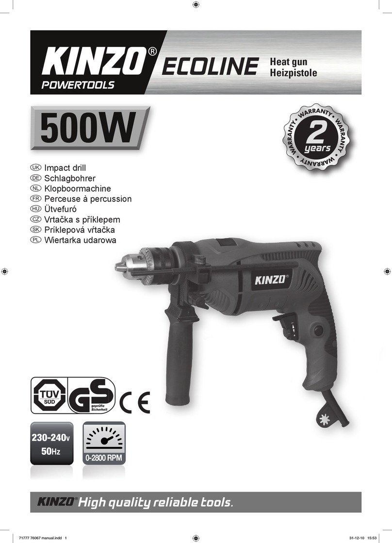 KINZO ECOLINE Heat gun User manual