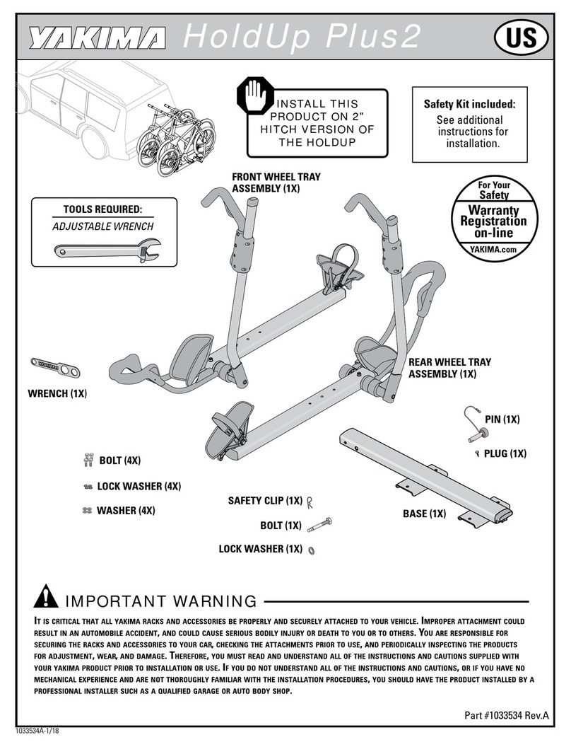 Yakima HoldUp Plus2 manual