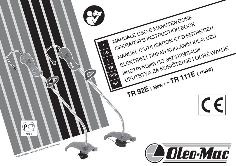 Oleo-Mac TR 92E Operators instruction book