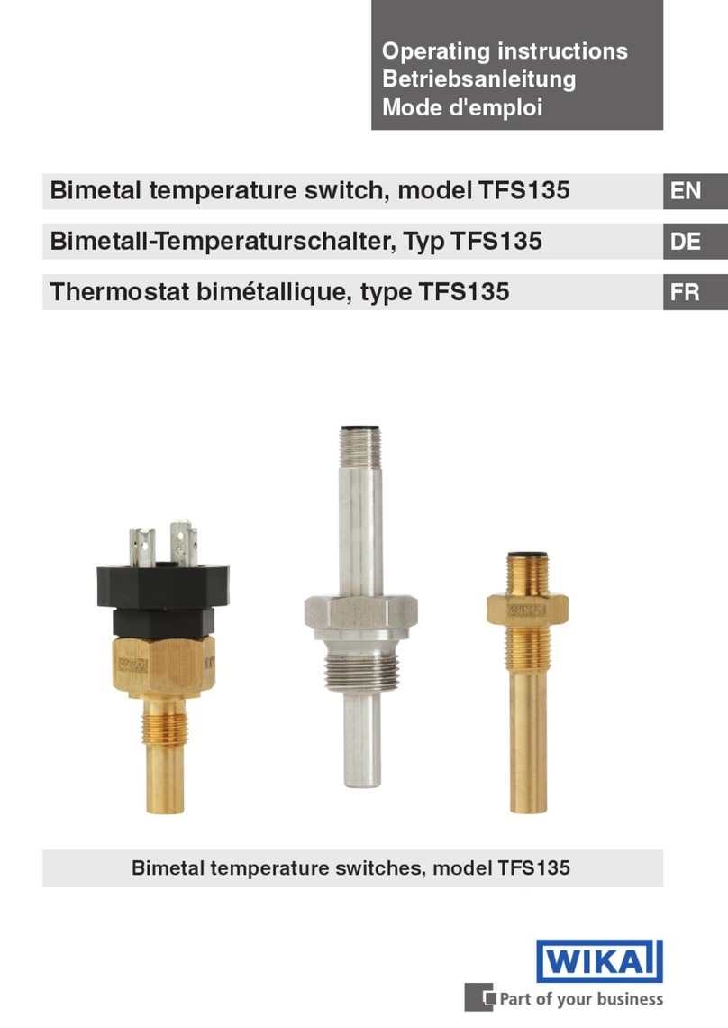 WIKA TFS135 User manual