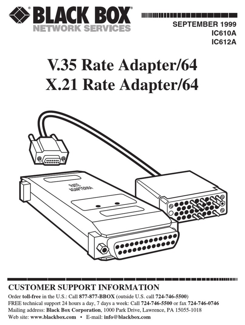 Black Box IC610A User manual