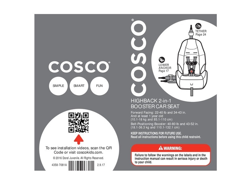 Dorel Juvenile Group COSCO manual