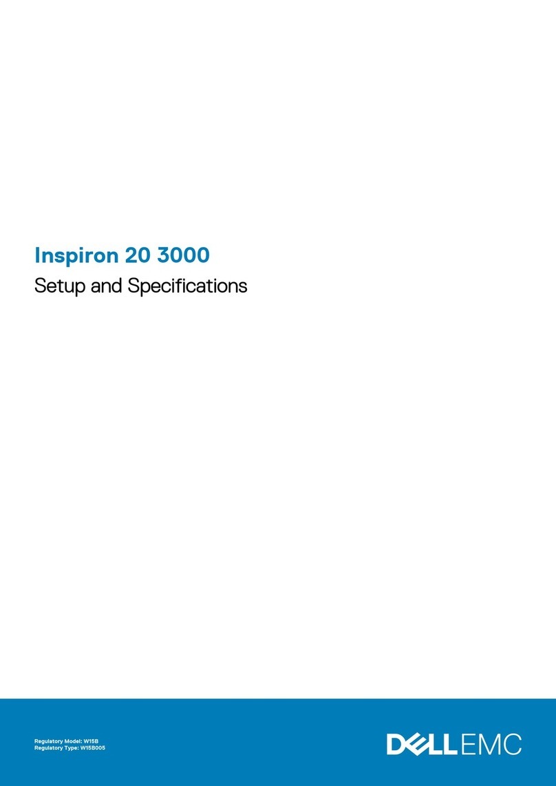Dell EMC Inspiron 20 3000 Setup and specifications