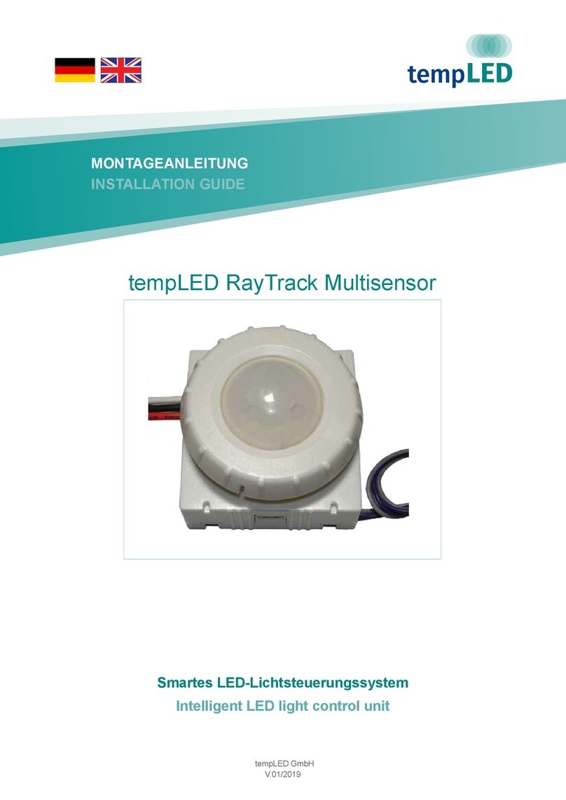 tempLED RayTrack Multisensor User manual