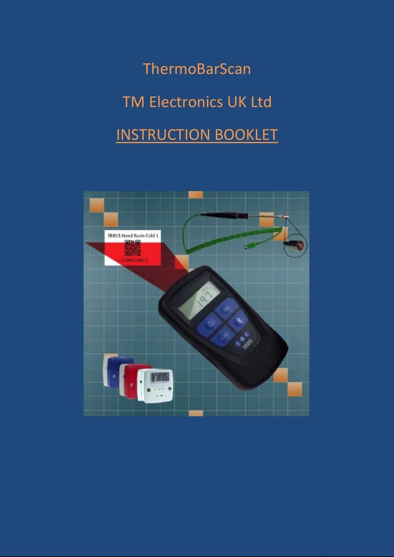 TM Electronics ThermoBarScan Instruction booklet