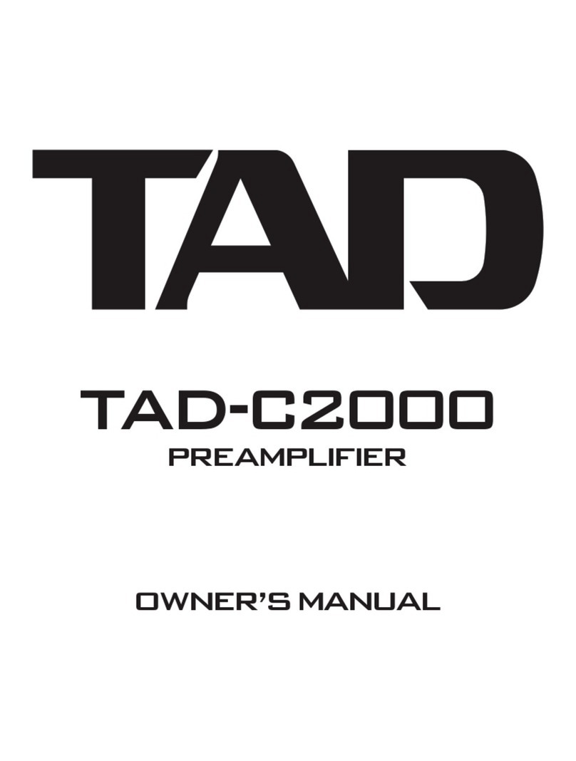 TAD TAD-C2000 owner's manual