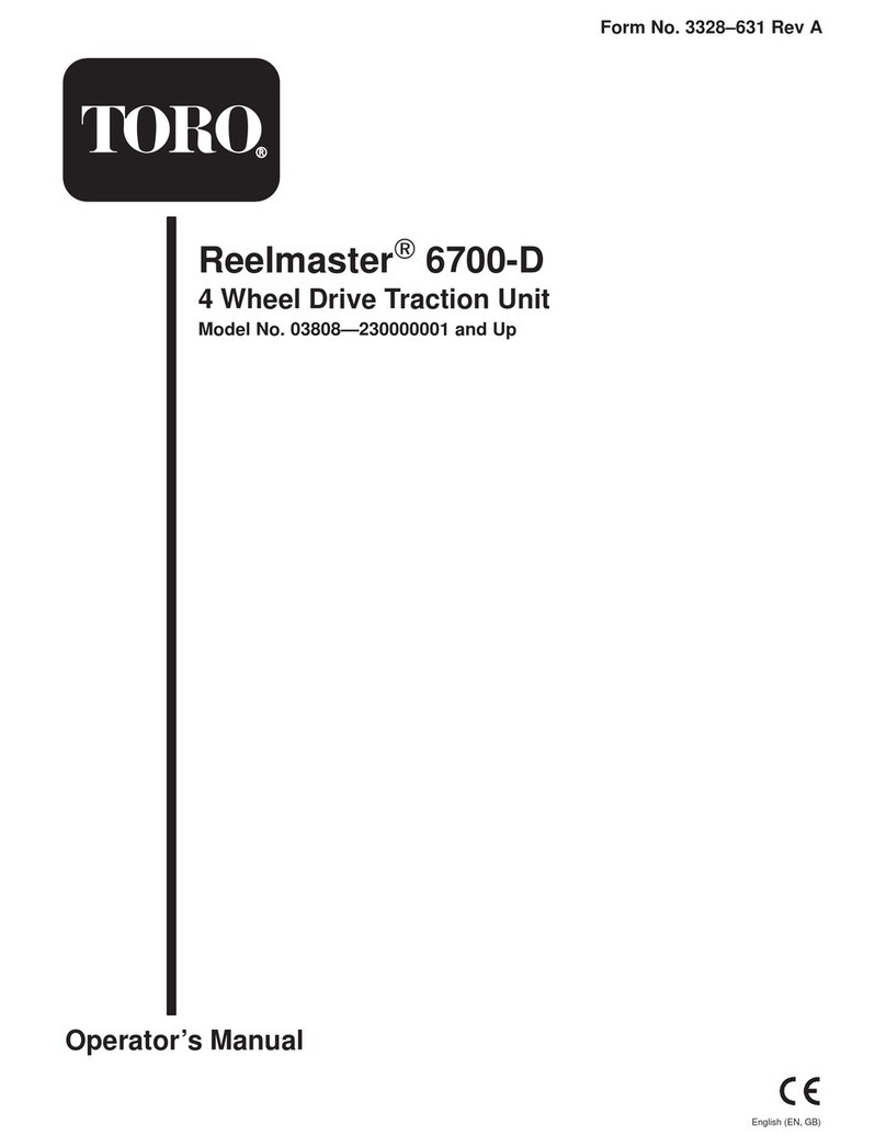 Toro REELMASTER 6700 D Operator's manual