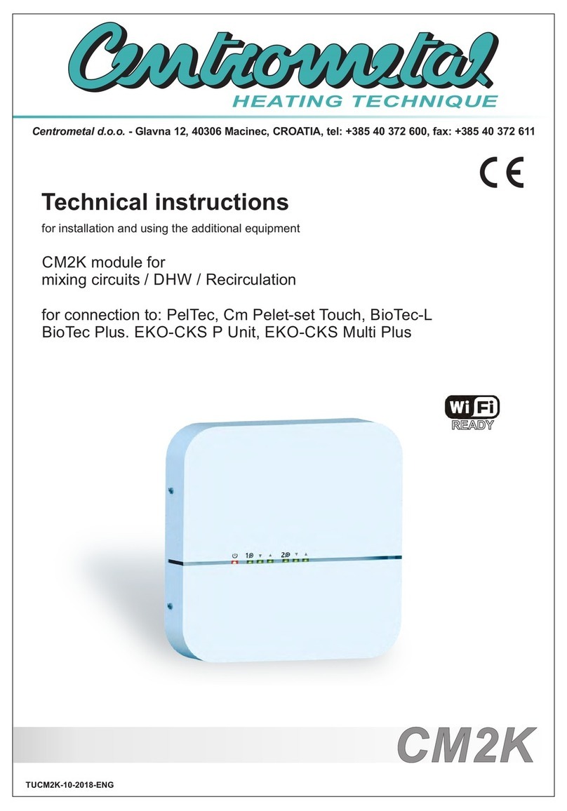 Centrometal CM2K Technical instructions Centrometal CM2K Technical instructions