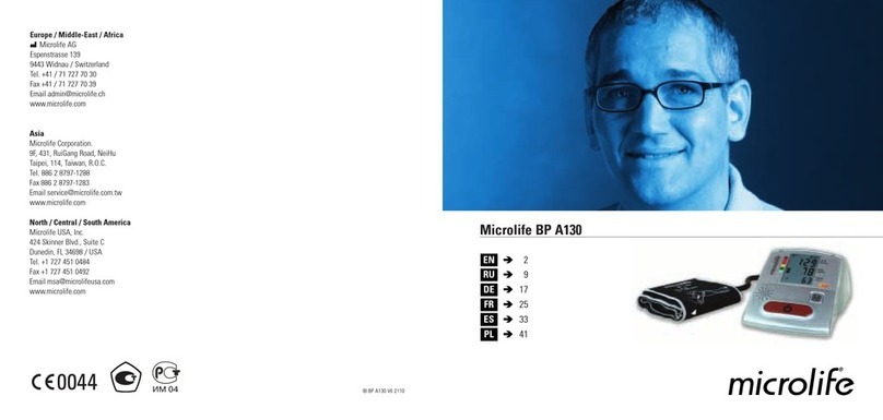 Microlife BP A130 User manual