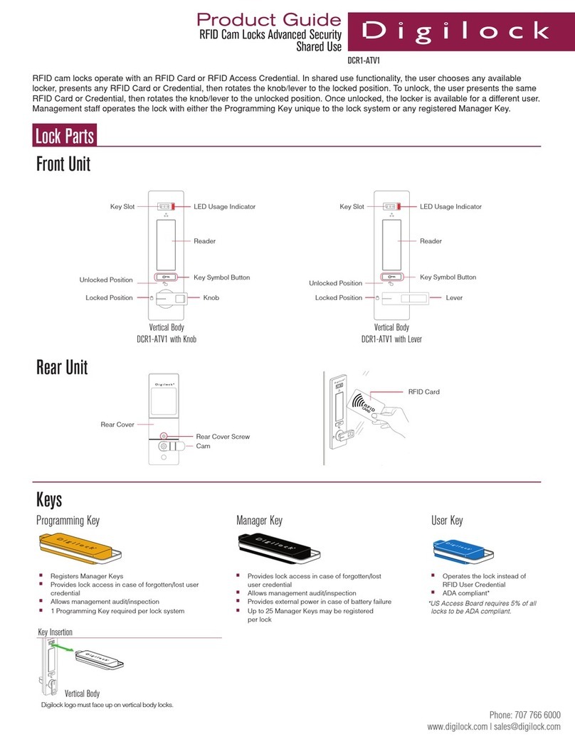 Digilock DCR1-ATV1 User manual