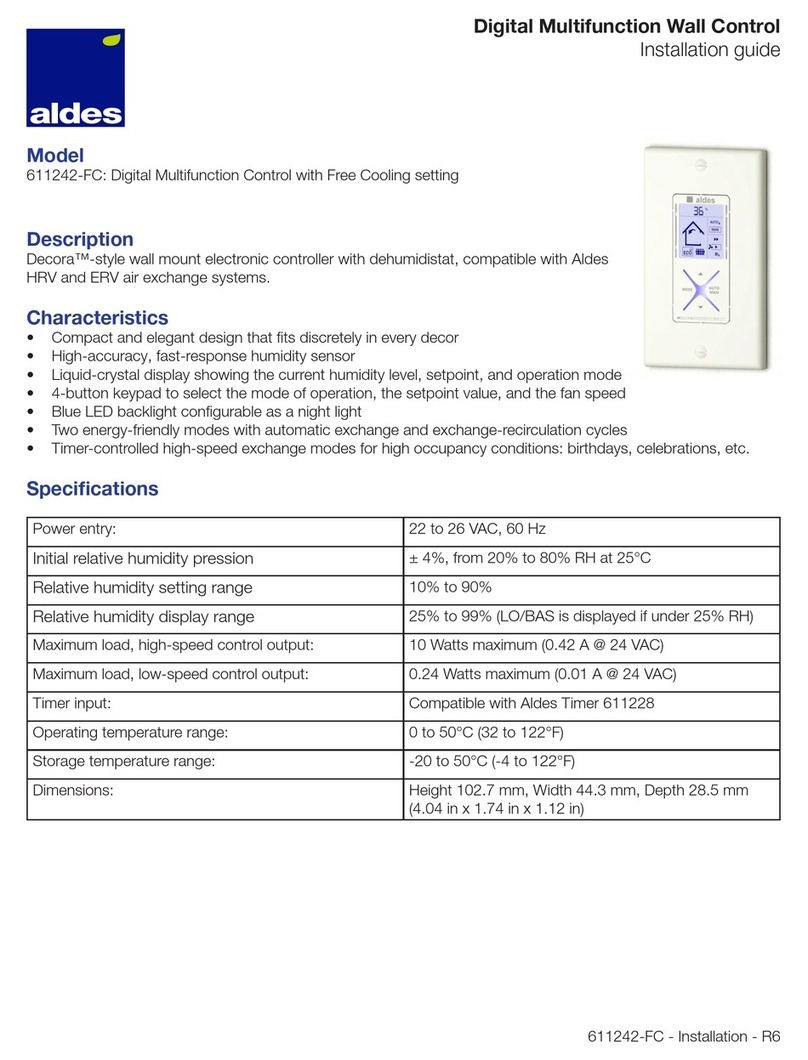 aldes 611242-FC User manual