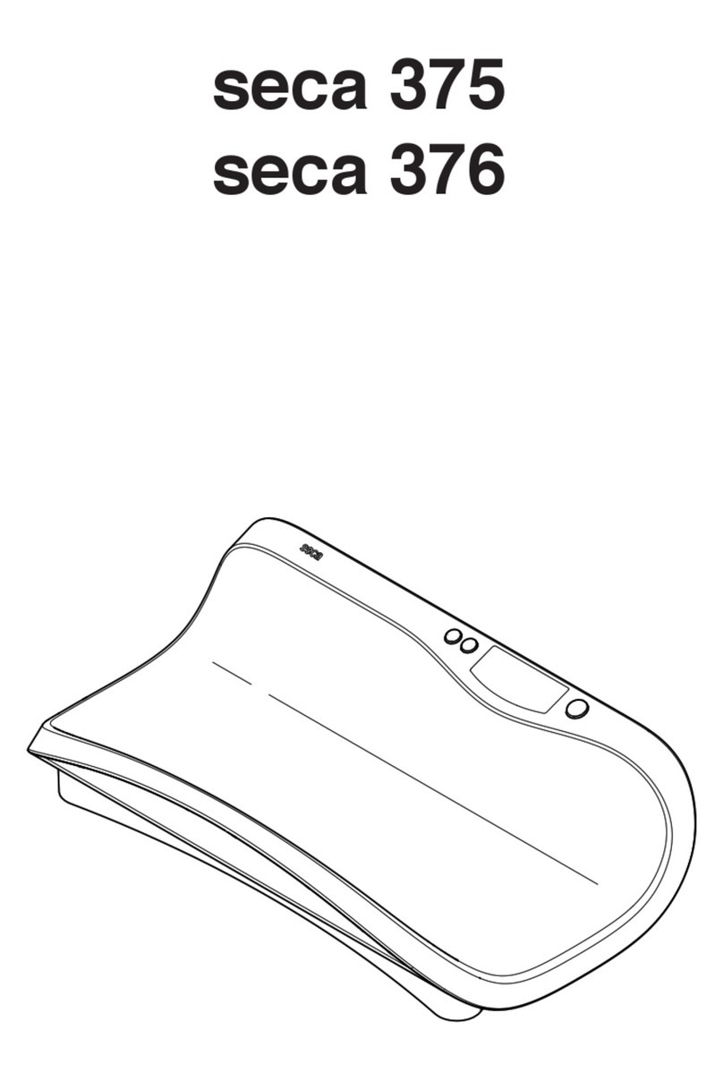 Seca 375 Instruction manual and guarantee