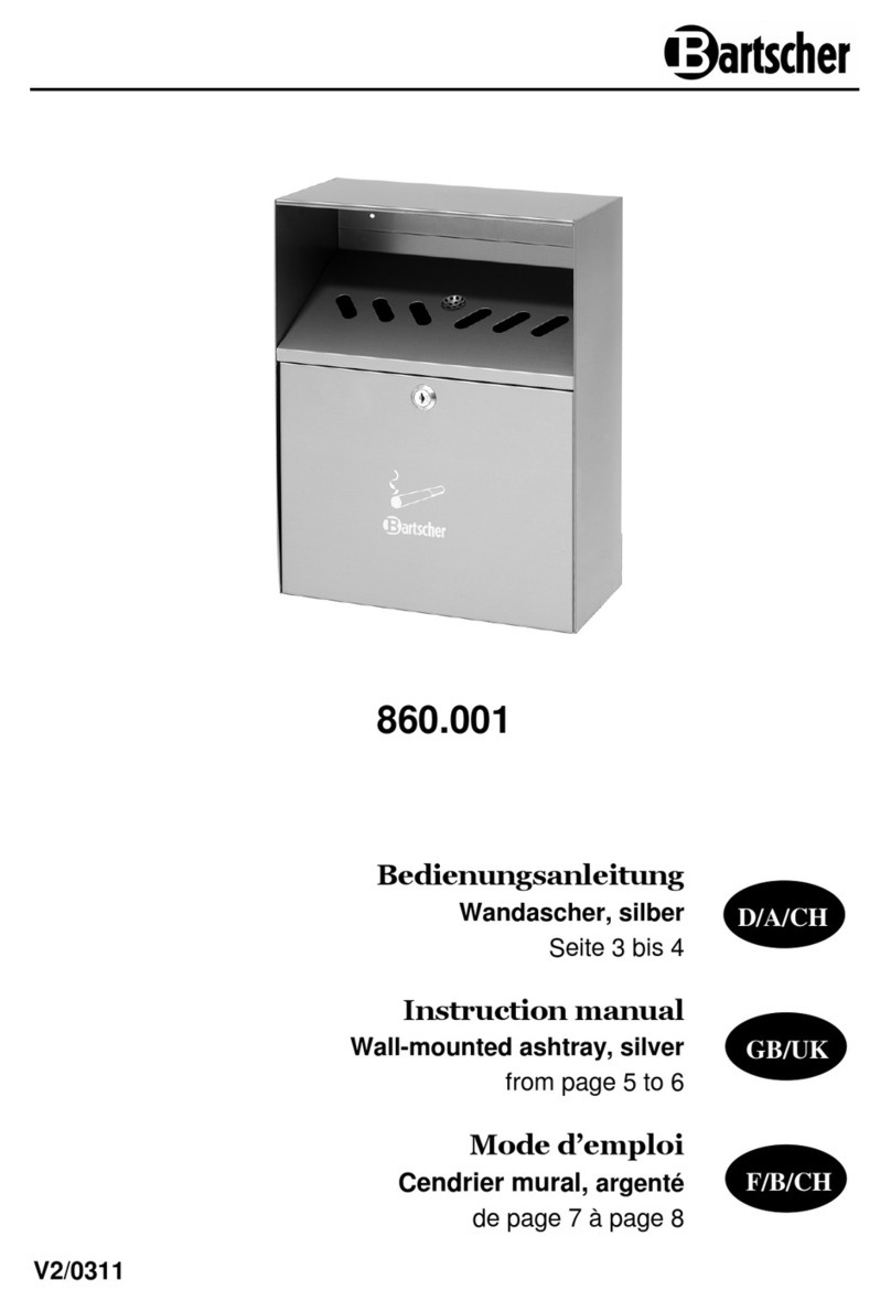 Bartscher 860.001 instruction manual