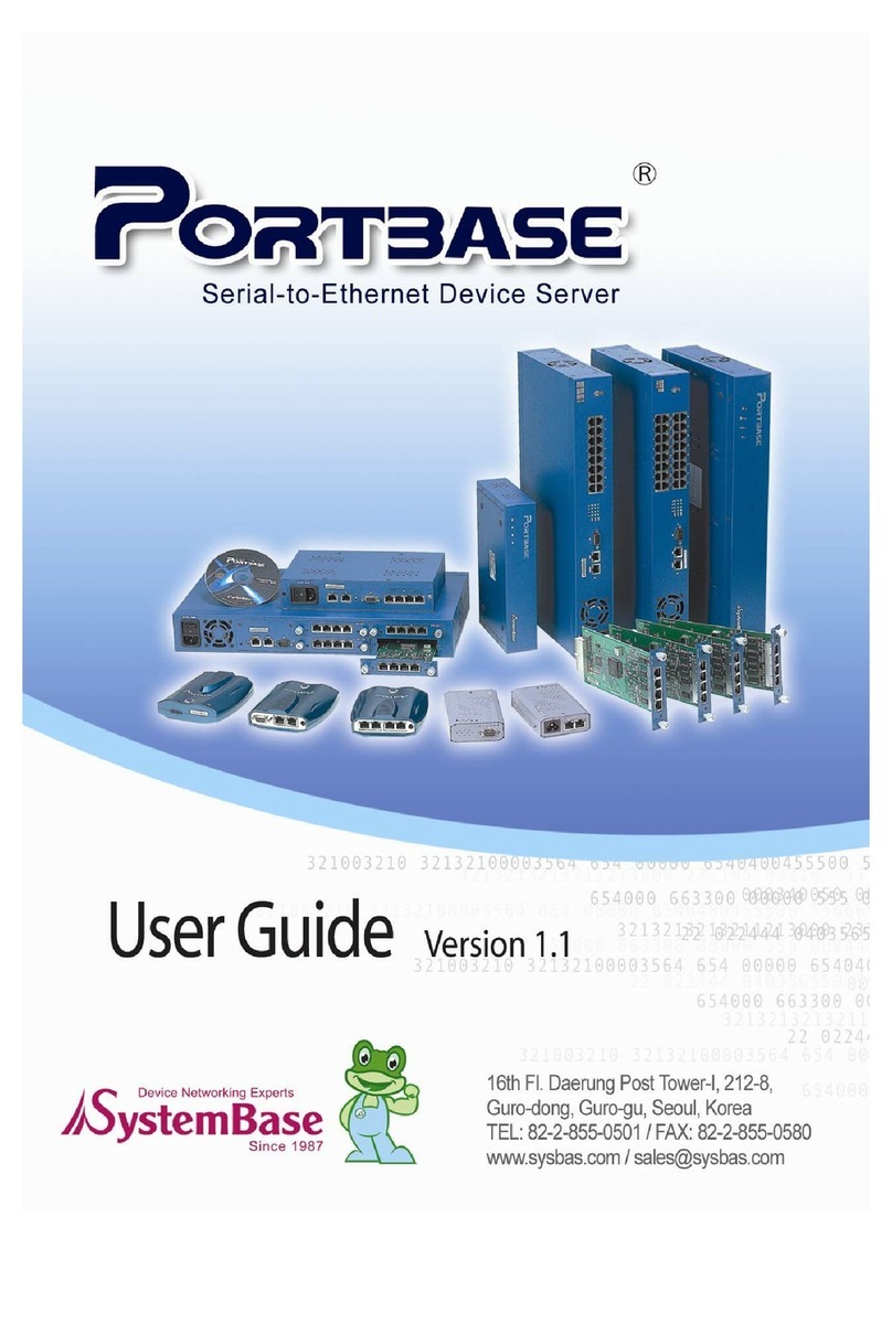 SystemBase Portbase-3010 user guide SystemBase Portbase-3010 user guide