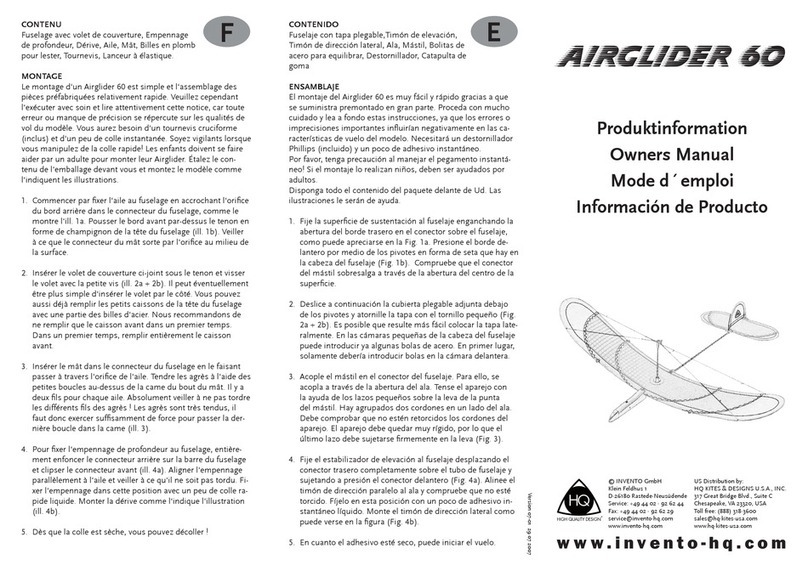 InVento Airglider 60 owner's manual