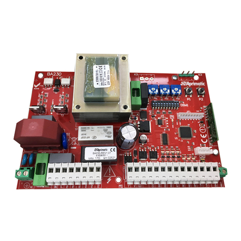 Aprimatic BA 230 Electrical installation, Use and Maintenance instructions