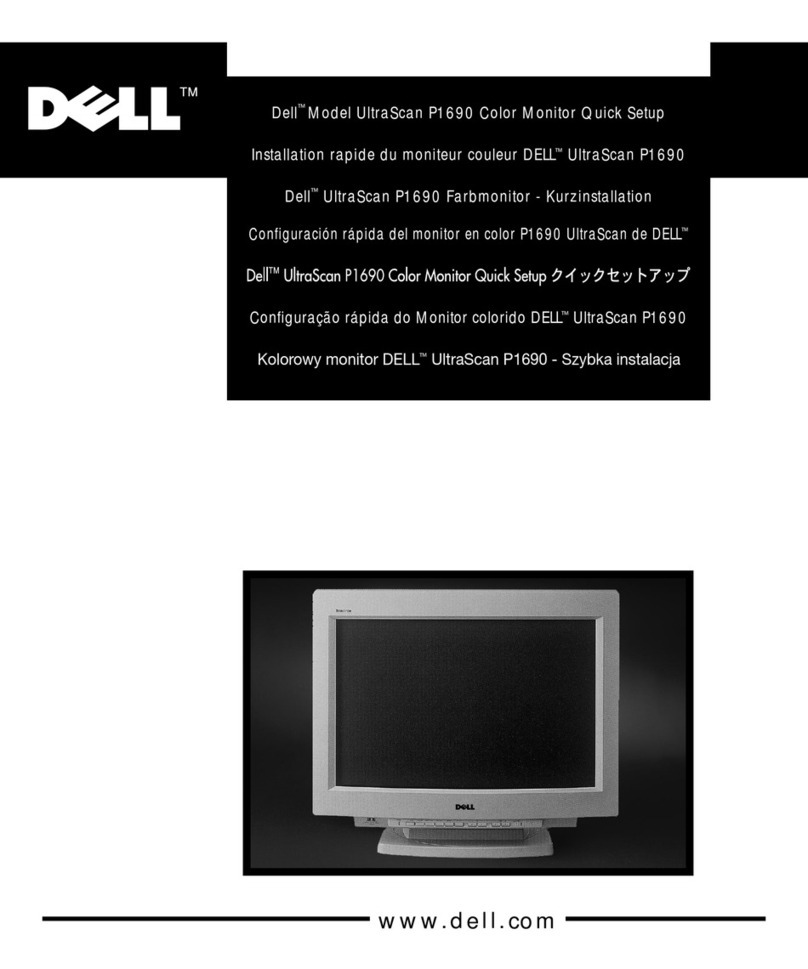 Dell UltraScan P1690 Specification sheet