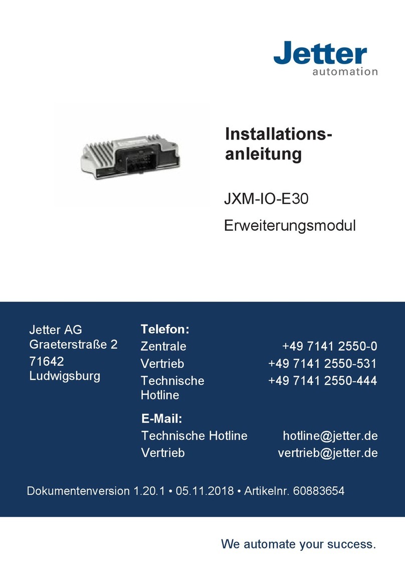 Jetter JXM-IO-E30 installation manual
