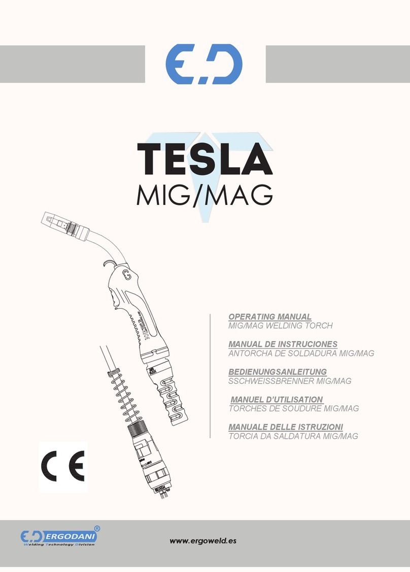 ERGODANI TESLA EX270 operating manual