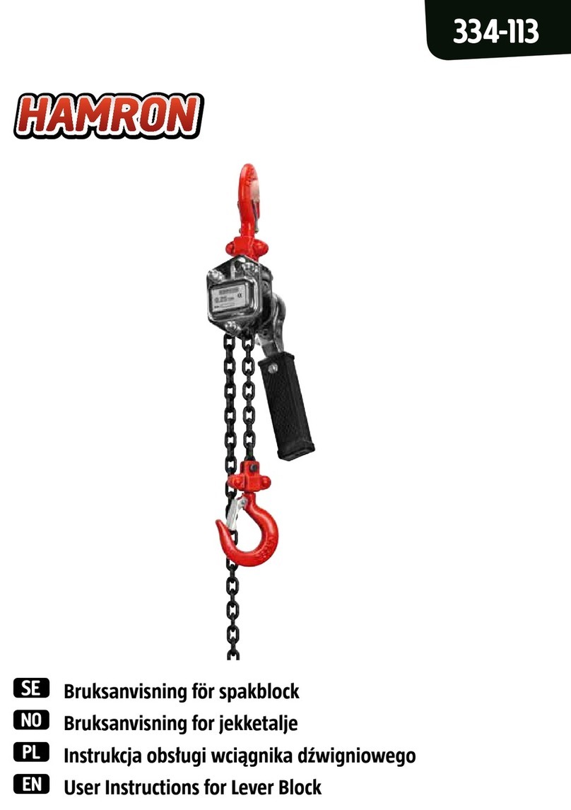 Hamron 334-113 User instructions