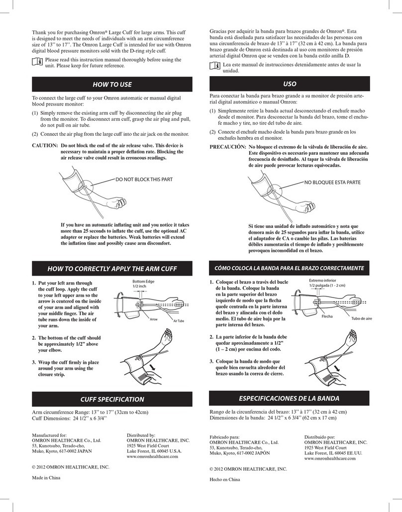 Omron Large Cuff manual