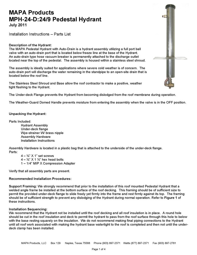 MAPA Products MPH-24-D:24/9 installation instructions