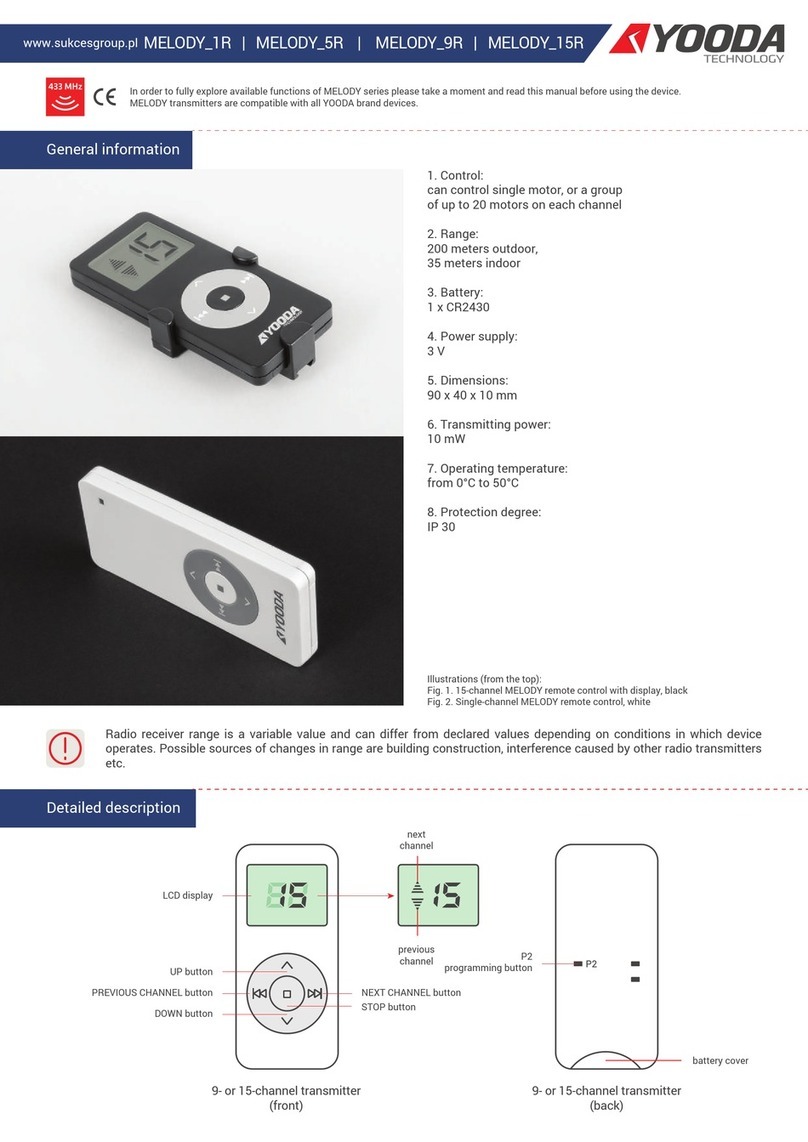 YOODA MELODY Series quick start guide