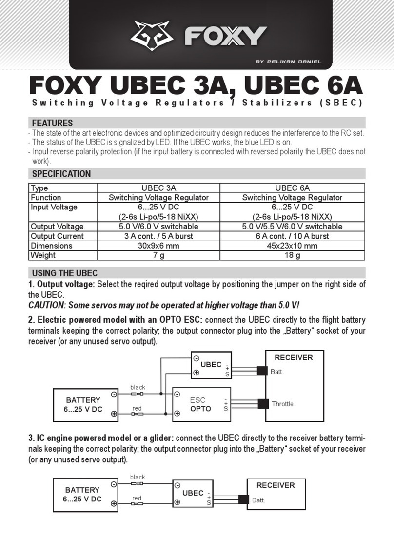 FOXY UBEC 3A manual