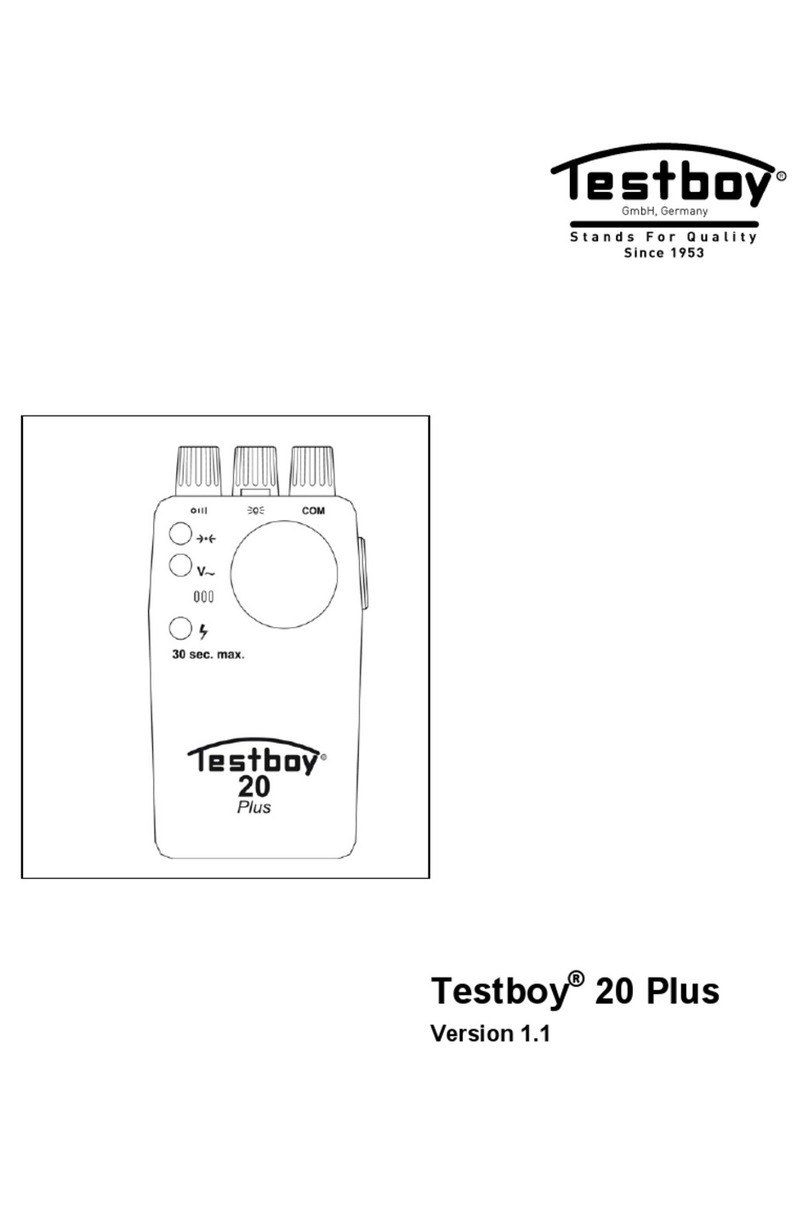 Testboy 20 PLUS manual