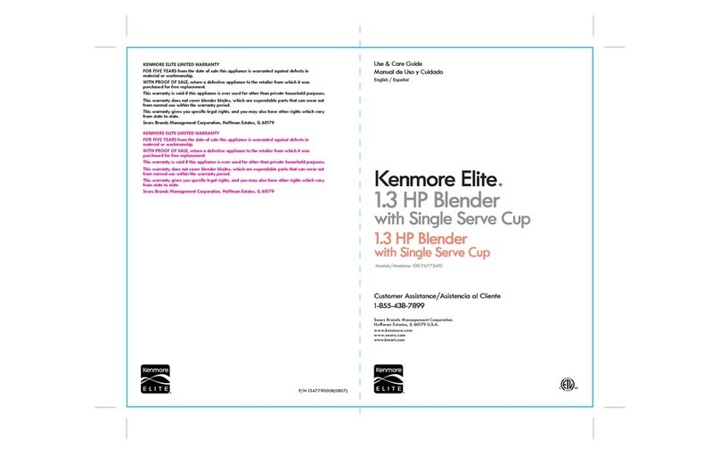 Kenmore Elite Series Use & care guide