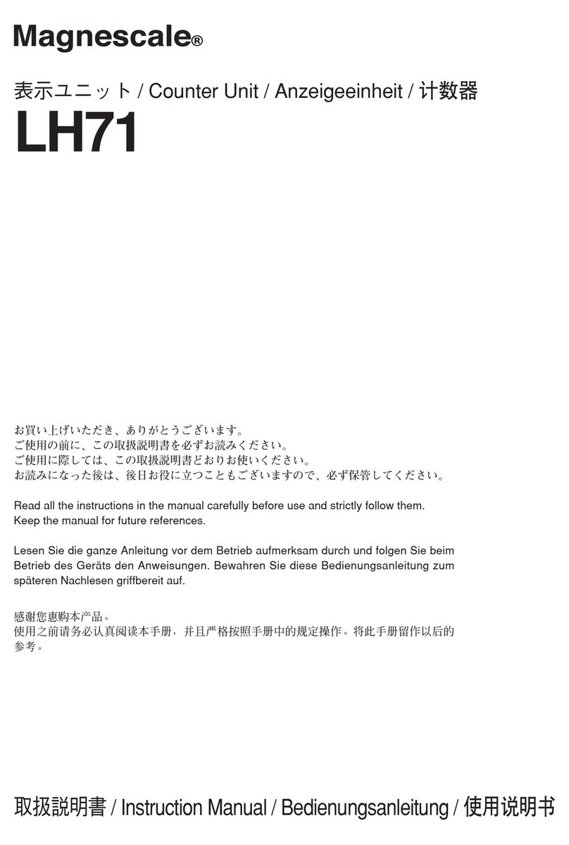 Magnescale LH71 Series instruction manual