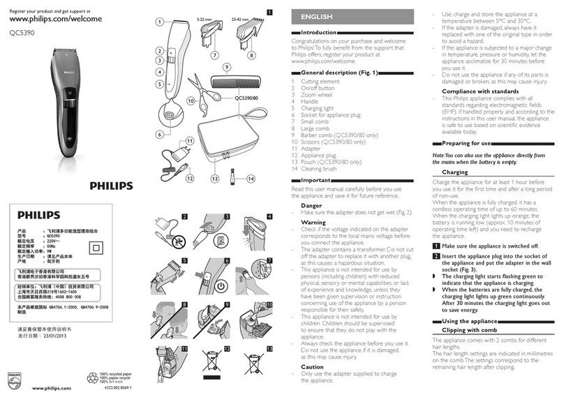 Philips QC5390 manual