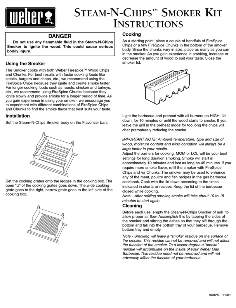 Weber STEAM-N-CHIPS User manual Weber STEAM-N-CHIPS User manual