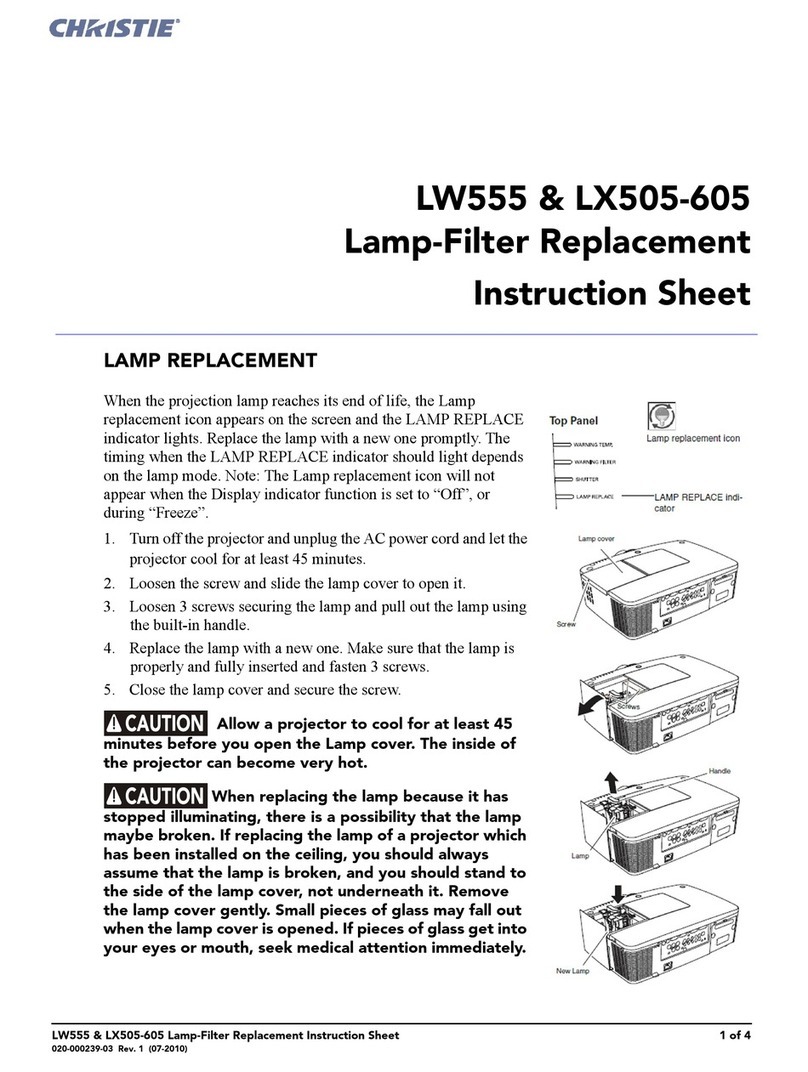 Christie LW555 User manual