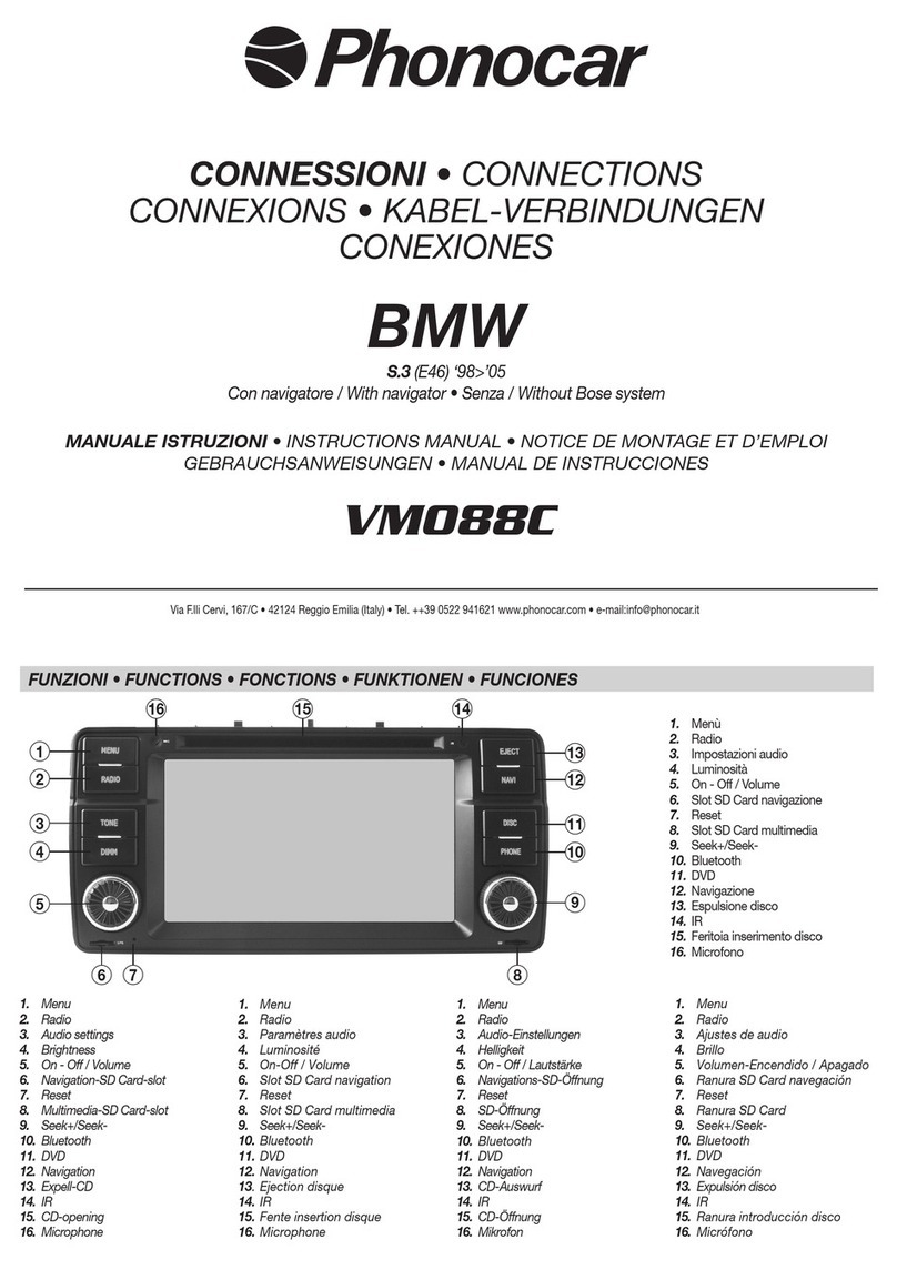 Phonocar VM088C Instruction manual