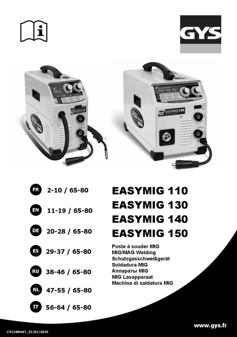GYS EASYMIG 110 manual