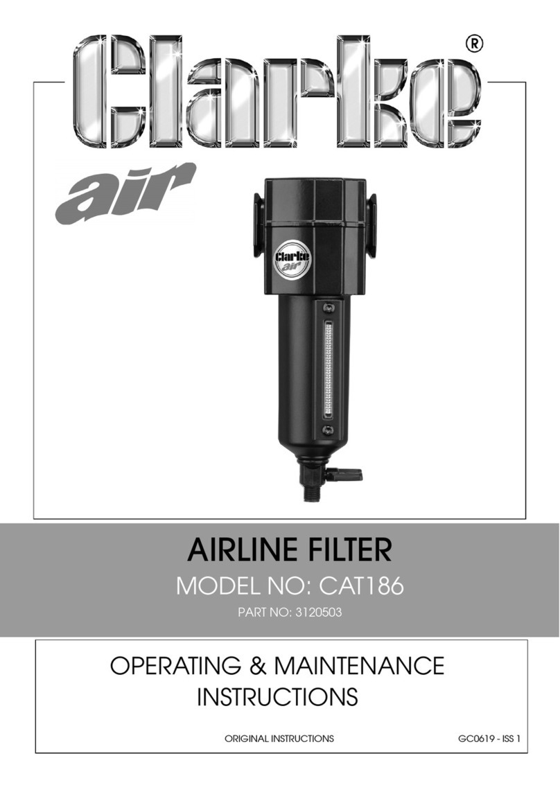 Clarke CAT186 Operating & maintenance instructions