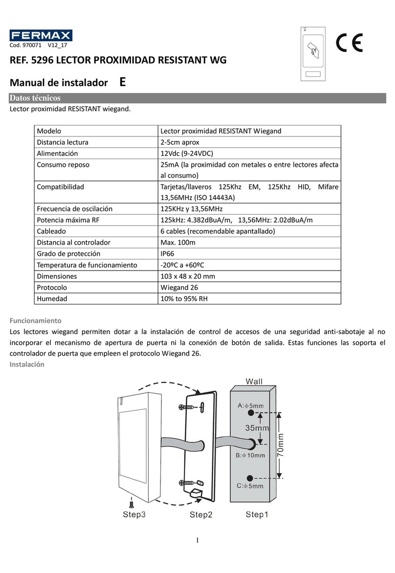 Fermax 5296 Installer manual