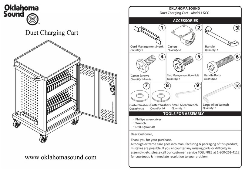 Oklahoma Sound Duet Charging Cart manual