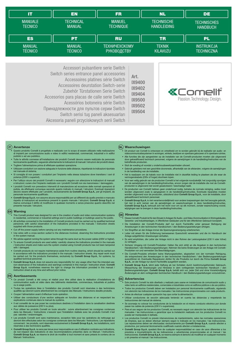 Comelit IX9400 manual