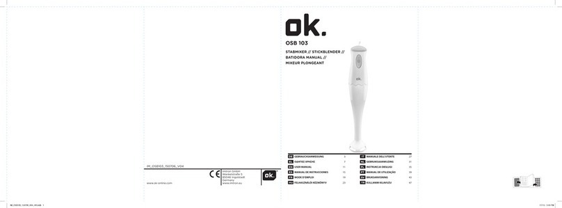 O.K. OSB 103 User manual