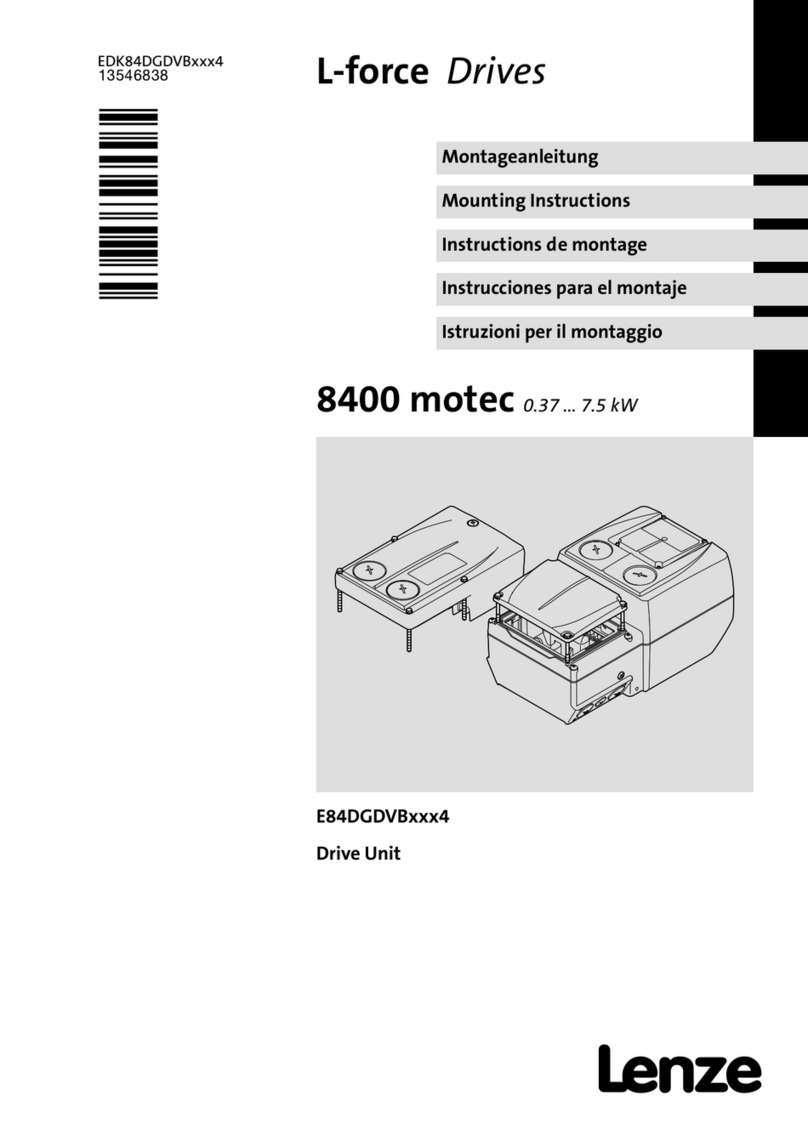 Lenze 8400 motec Series Mounting instructions